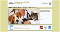 Desktop Screenshot of highlandsanimalclinic.com